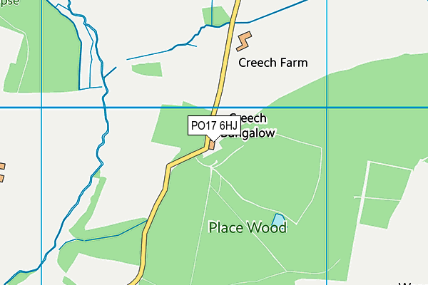 PO17 6HJ map - OS VectorMap District (Ordnance Survey)