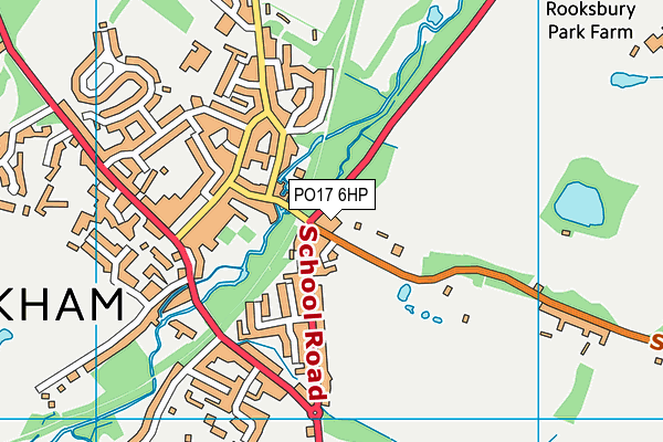 PO17 6HP map - OS VectorMap District (Ordnance Survey) PO17 6HP map - OS VectorMap District (Ordnance Survey)