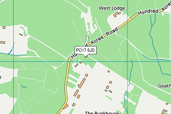 PO17 6JD map - OS VectorMap District (Ordnance Survey) PO17 6JD map - OS VectorMap District (Ordnance Survey)