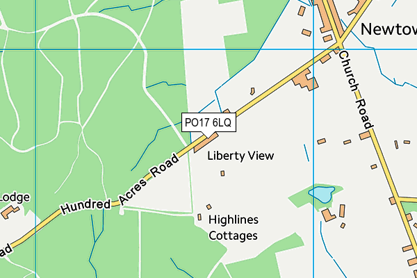 PO17 6LQ map - OS VectorMap District (Ordnance Survey) PO17 6LQ map - OS VectorMap District (Ordnance Survey)