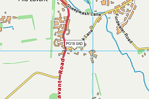 PO18 0AD map - OS VectorMap District (Ordnance Survey) PO18 0AD map - OS VectorMap District (Ordnance Survey)