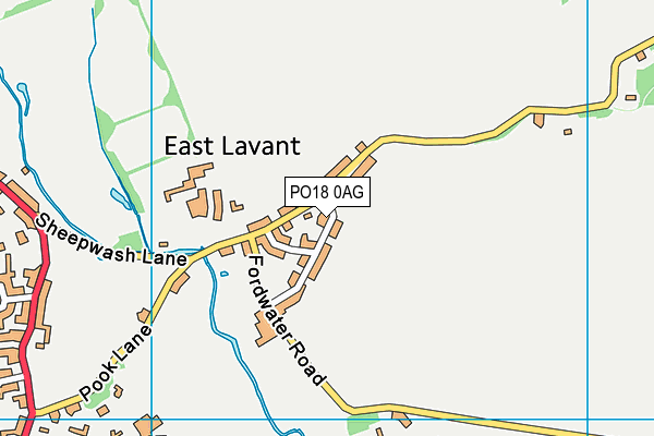 PO18 0AG map - OS VectorMap District (Ordnance Survey) PO18 0AG map - OS VectorMap District (Ordnance Survey)