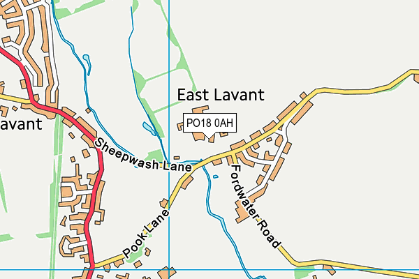PO18 0AH map - OS VectorMap District (Ordnance Survey) PO18 0AH map - OS VectorMap District (Ordnance Survey)