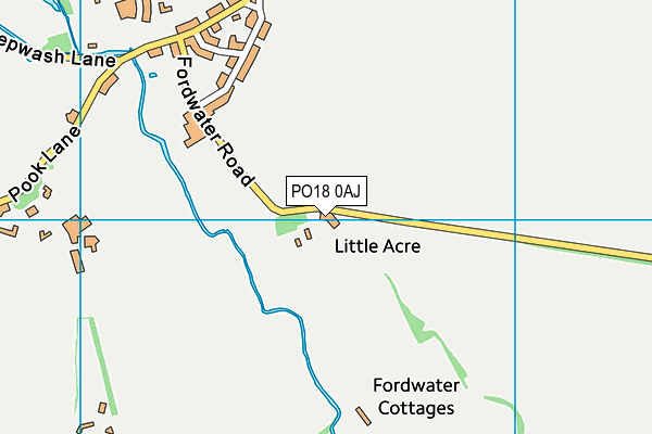 PO18 0AJ map - OS VectorMap District (Ordnance Survey) PO18 0AJ map - OS VectorMap District (Ordnance Survey)