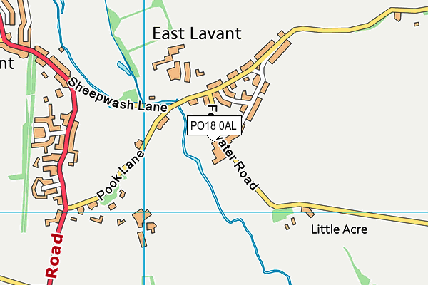 PO18 0AL map - OS VectorMap District (Ordnance Survey) PO18 0AL map - OS VectorMap District (Ordnance Survey)