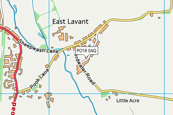 PO18 0AQ map - OS VectorMap District (Ordnance Survey) PO18 0AQ map - OS VectorMap District (Ordnance Survey)