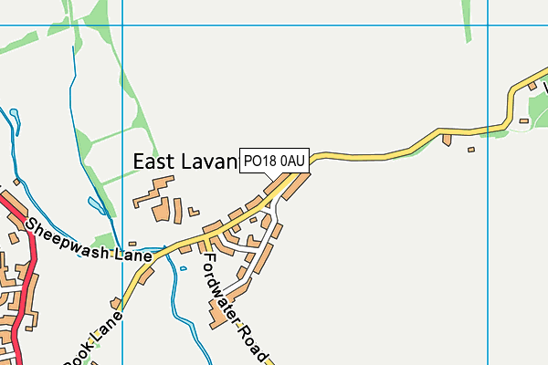PO18 0AU map - OS VectorMap District (Ordnance Survey) PO18 0AU map - OS VectorMap District (Ordnance Survey)