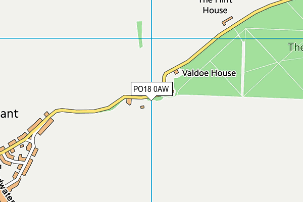 PO18 0AW map - OS VectorMap District (Ordnance Survey) PO18 0AW map - OS VectorMap District (Ordnance Survey)