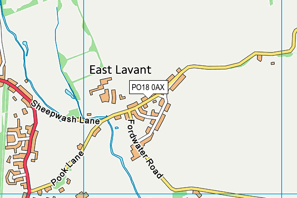 PO18 0AX map - OS VectorMap District (Ordnance Survey) PO18 0AX map - OS VectorMap District (Ordnance Survey)