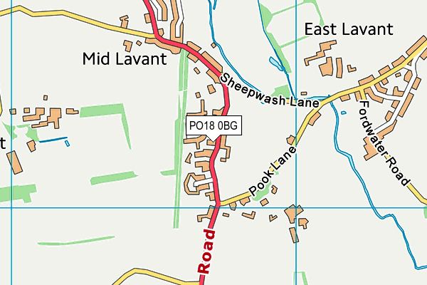 PO18 0BG map - OS VectorMap District (Ordnance Survey) PO18 0BG map - OS VectorMap District (Ordnance Survey)