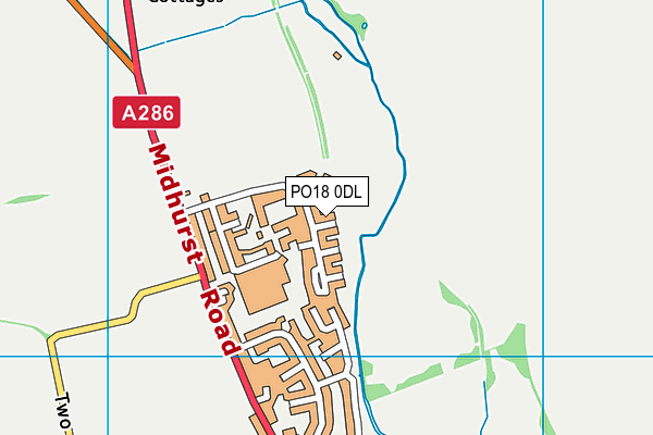 PO18 0DL map - OS VectorMap District (Ordnance Survey) PO18 0DL map - OS VectorMap District (Ordnance Survey)