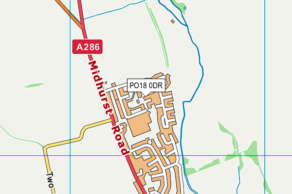 PO18 0DR map - OS VectorMap District (Ordnance Survey) PO18 0DR map - OS VectorMap District (Ordnance Survey)