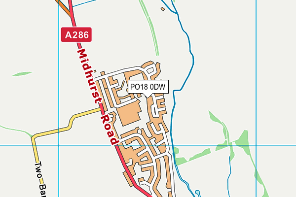 PO18 0DW map - OS VectorMap District (Ordnance Survey) PO18 0DW map - OS VectorMap District (Ordnance Survey)