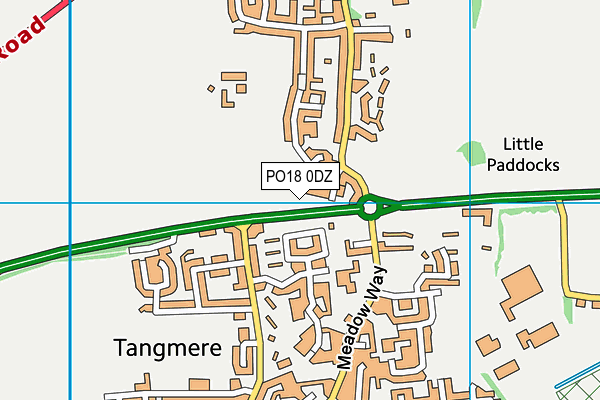 PO18 0DZ map - OS VectorMap District (Ordnance Survey) PO18 0DZ map - OS VectorMap District (Ordnance Survey)