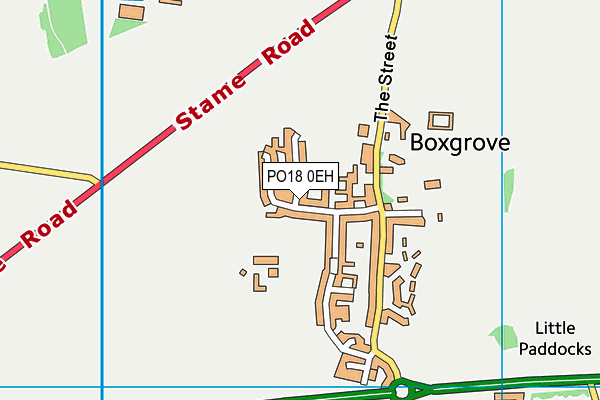 PO18 0EH map - OS VectorMap District (Ordnance Survey) PO18 0EH map - OS VectorMap District (Ordnance Survey)