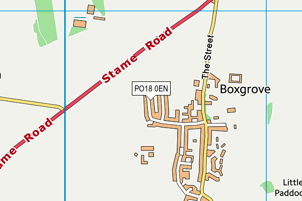 PO18 0EN map - OS VectorMap District (Ordnance Survey) PO18 0EN map - OS VectorMap District (Ordnance Survey)