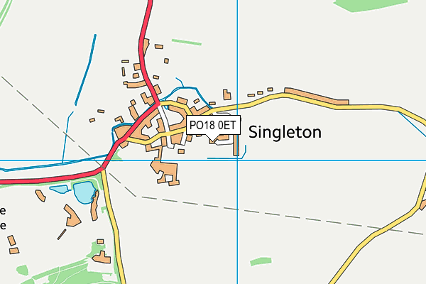 PO18 0ET map - OS VectorMap District (Ordnance Survey) PO18 0ET map - OS VectorMap District (Ordnance Survey)