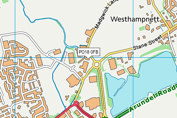 PO18 0FB map - OS VectorMap District (Ordnance Survey) PO18 0FB map - OS VectorMap District (Ordnance Survey)