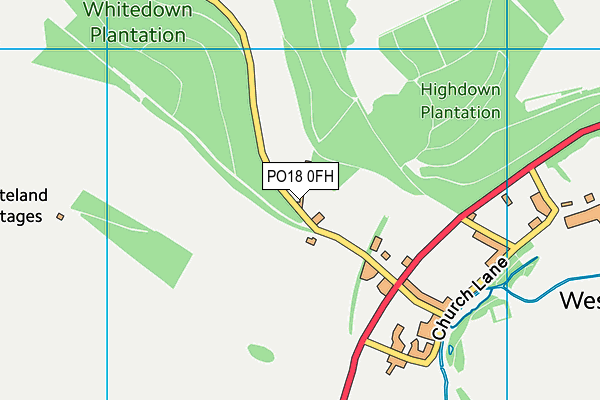 PO18 0FH map - OS VectorMap District (Ordnance Survey) PO18 0FH map - OS VectorMap District (Ordnance Survey)