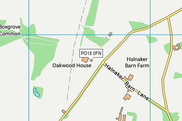 PO18 0FN map - OS VectorMap District (Ordnance Survey) PO18 0FN map - OS VectorMap District (Ordnance Survey)