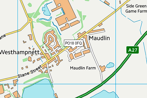 PO18 0FQ map - OS VectorMap District (Ordnance Survey)