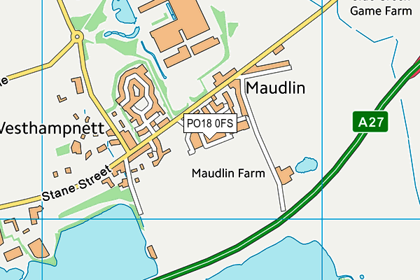 PO18 0FS map - OS VectorMap District (Ordnance Survey) PO18 0FS map - OS VectorMap District (Ordnance Survey)