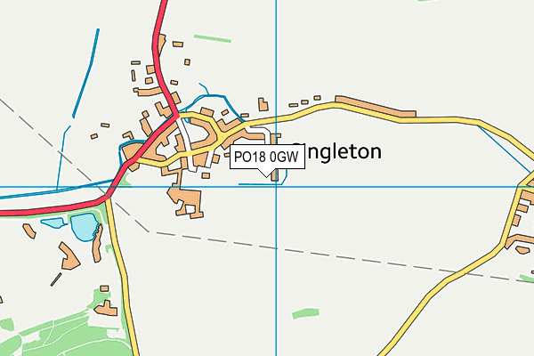 PO18 0GW map - OS VectorMap District (Ordnance Survey) PO18 0GW map - OS VectorMap District (Ordnance Survey)