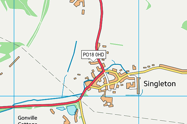 PO18 0HD map - OS VectorMap District (Ordnance Survey) PO18 0HD map - OS VectorMap District (Ordnance Survey)