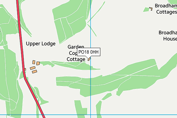 PO18 0HH map - OS VectorMap District (Ordnance Survey) PO18 0HH map - OS VectorMap District (Ordnance Survey)