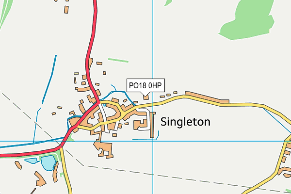 PO18 0HP map - OS VectorMap District (Ordnance Survey)