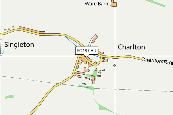 PO18 0HU map - OS VectorMap District (Ordnance Survey) PO18 0HU map - OS VectorMap District (Ordnance Survey)
