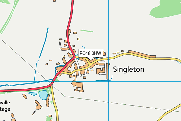 PO18 0HW map - OS VectorMap District (Ordnance Survey) PO18 0HW map - OS VectorMap District (Ordnance Survey)