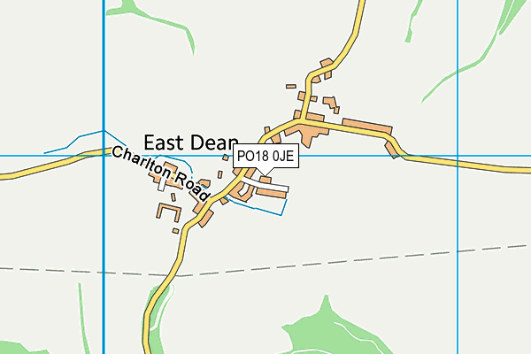 PO18 0JE map - OS VectorMap District (Ordnance Survey) PO18 0JE map - OS VectorMap District (Ordnance Survey)