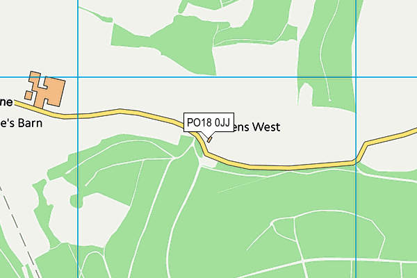 PO18 0JJ map - OS VectorMap District (Ordnance Survey) PO18 0JJ map - OS VectorMap District (Ordnance Survey)