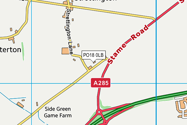 PO18 0LB map - OS VectorMap District (Ordnance Survey) PO18 0LB map - OS VectorMap District (Ordnance Survey)