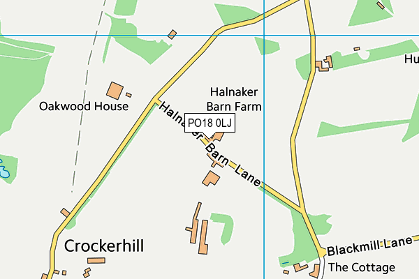 PO18 0LJ map - OS VectorMap District (Ordnance Survey) PO18 0LJ map - OS VectorMap District (Ordnance Survey)