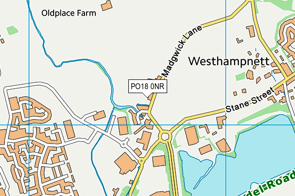 PO18 0NR map - OS VectorMap District (Ordnance Survey) PO18 0NR map - OS VectorMap District (Ordnance Survey)