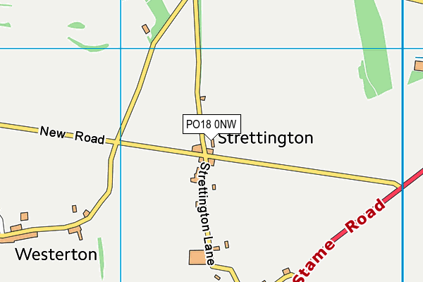 PO18 0NW map - OS VectorMap District (Ordnance Survey) PO18 0NW map - OS VectorMap District (Ordnance Survey)