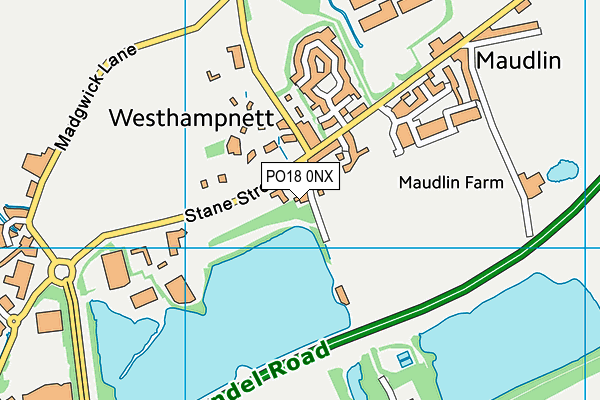 PO18 0NX map - OS VectorMap District (Ordnance Survey) PO18 0NX map - OS VectorMap District (Ordnance Survey)
