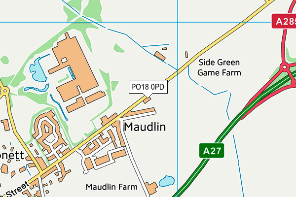 PO18 0PD map - OS VectorMap District (Ordnance Survey) PO18 0PD map - OS VectorMap District (Ordnance Survey)