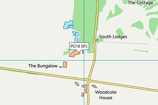 PO18 0PJ map - OS VectorMap District (Ordnance Survey)