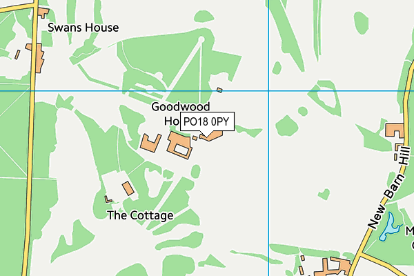 PO18 0PY map - OS VectorMap District (Ordnance Survey)