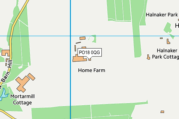 PO18 0QG map - OS VectorMap District (Ordnance Survey) PO18 0QG map - OS VectorMap District (Ordnance Survey)