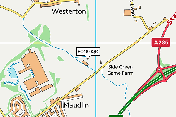 PO18 0QR map - OS VectorMap District (Ordnance Survey)