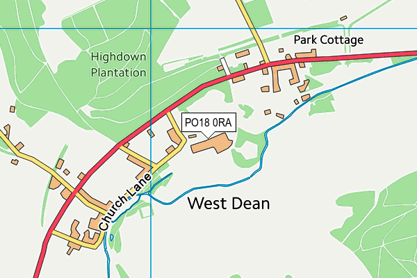 PO18 0RA map - OS VectorMap District (Ordnance Survey) PO18 0RA map - OS VectorMap District (Ordnance Survey)