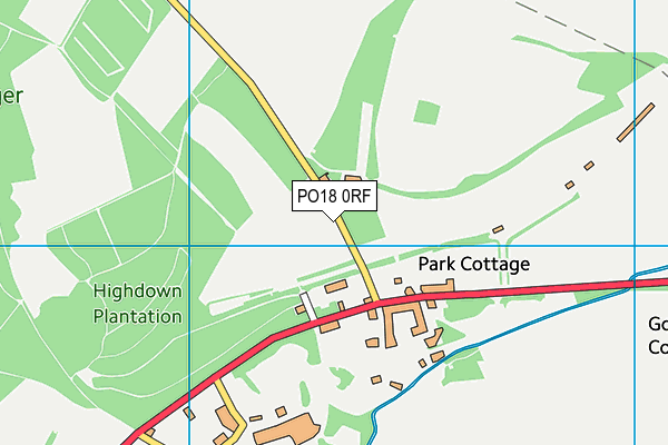 PO18 0RF map - OS VectorMap District (Ordnance Survey) PO18 0RF map - OS VectorMap District (Ordnance Survey)