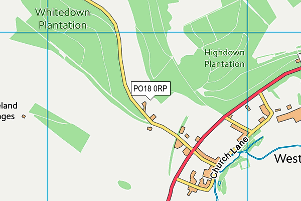 PO18 0RP map - OS VectorMap District (Ordnance Survey) PO18 0RP map - OS VectorMap District (Ordnance Survey)