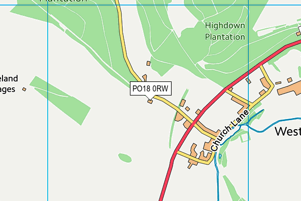 PO18 0RW map - OS VectorMap District (Ordnance Survey) PO18 0RW map - OS VectorMap District (Ordnance Survey)