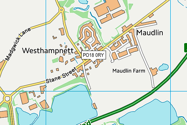 PO18 0RY map - OS VectorMap District (Ordnance Survey) PO18 0RY map - OS VectorMap District (Ordnance Survey)