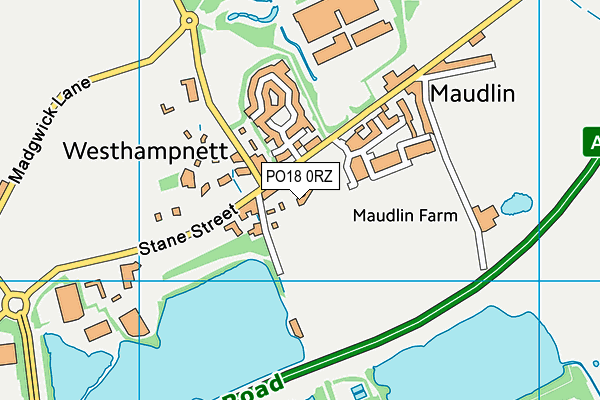 PO18 0RZ map - OS VectorMap District (Ordnance Survey) PO18 0RZ map - OS VectorMap District (Ordnance Survey)